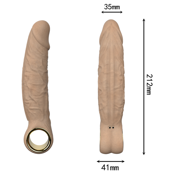 Kädessä pidettävä työntävä tärisevä dildo