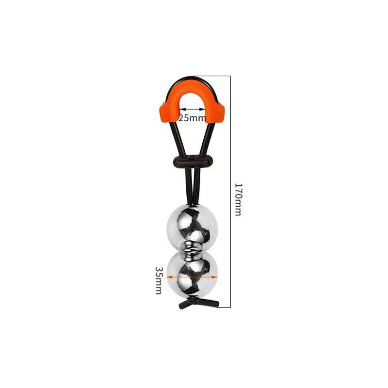 Metallinen penispaarit-kaksoispallo (φ35mm)